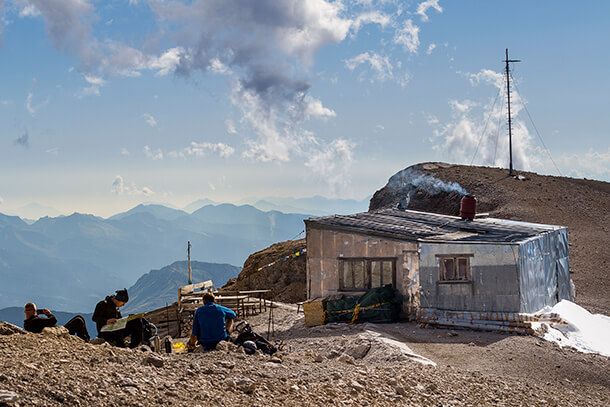 rifugio capanna punta penia